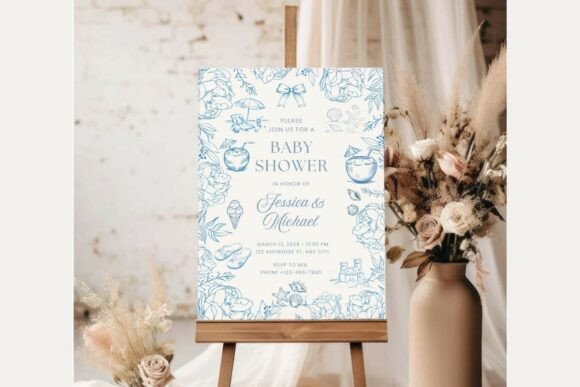 Baby Shower Welcome Sign Template 446