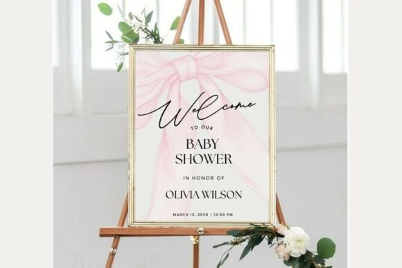 Baby Shower Welcome Sign Template 448