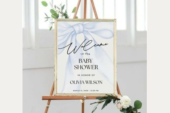 Baby Shower Welcome Sign Template 449