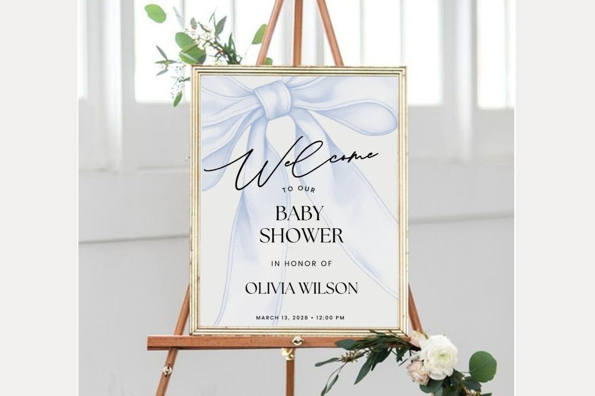 Baby Shower Welcome Sign Template 449