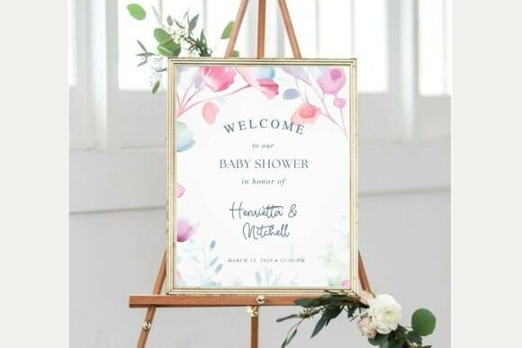 Baby Shower Welcome Sign Template 450