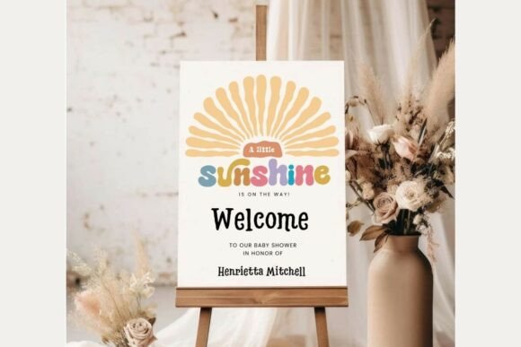 Baby Shower Welcome Sign Template 452