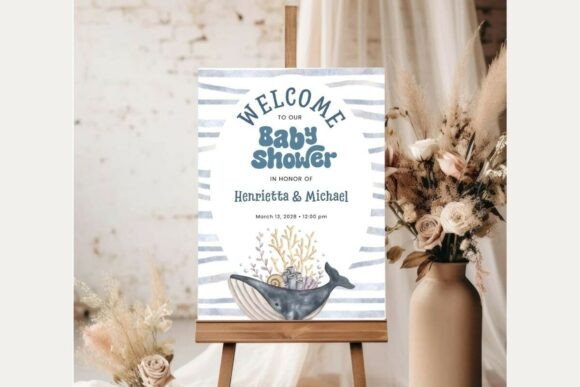 Baby Shower Welcome Sign Template 453