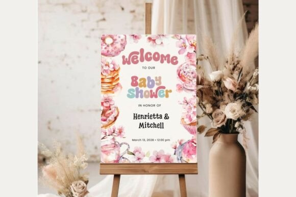 Baby Shower Welcome Sign Template 455