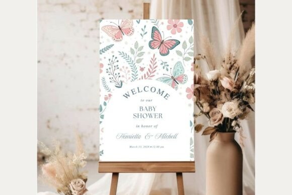 Baby Shower Welcome Sign Template 457