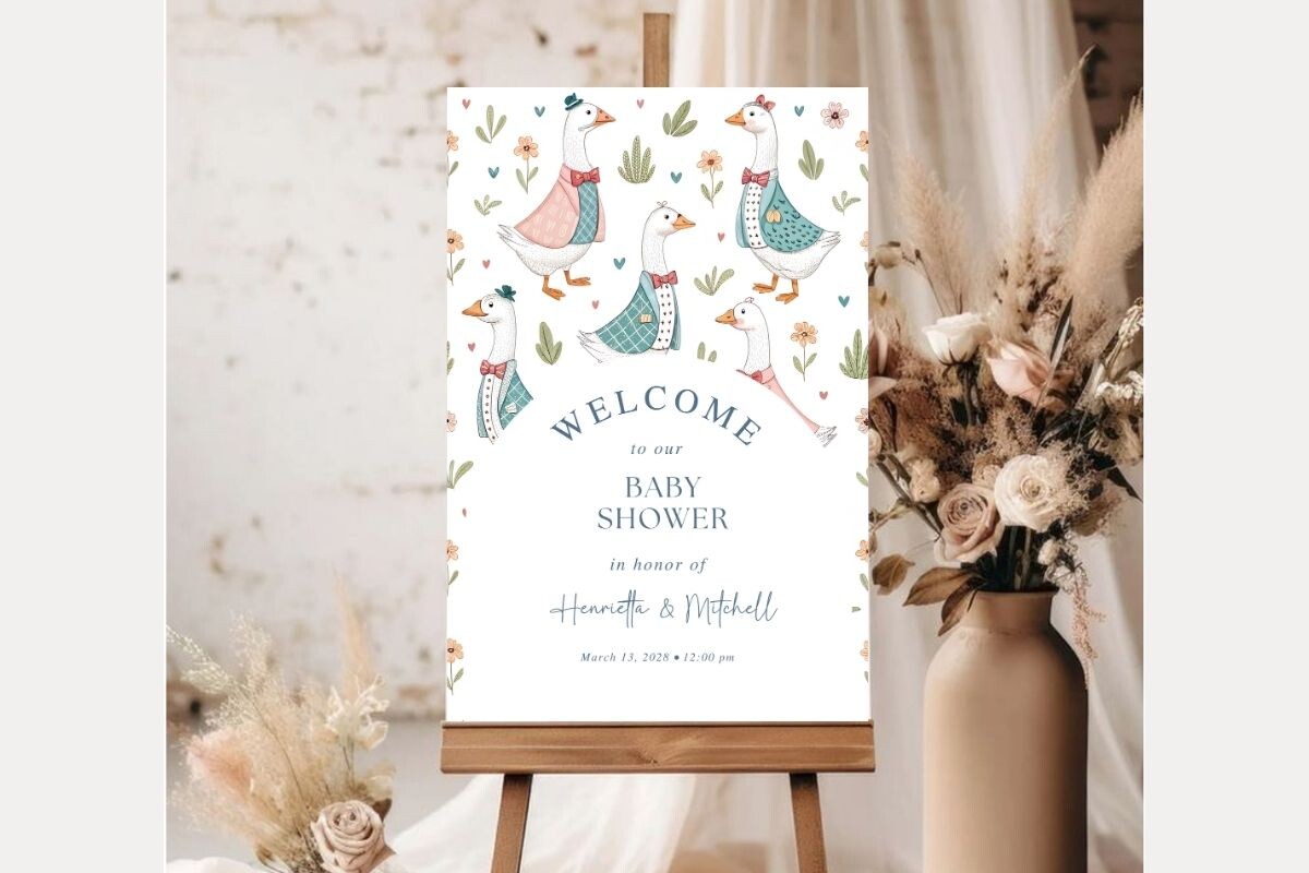 Baby Shower Welcome Sign Template 459