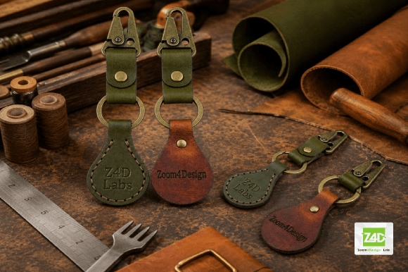 Custom Leather Keychain PDF Patterns