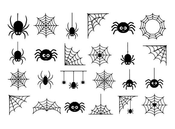 Cute Spider & Spider Web SVG Bundle
