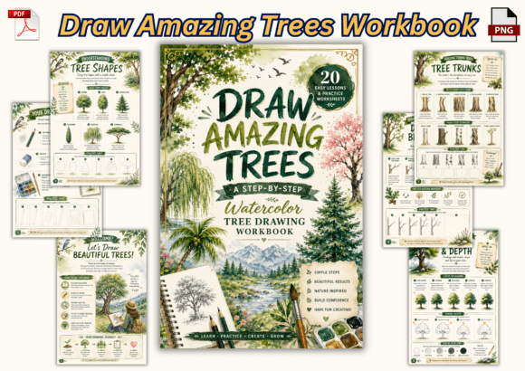 Draw Amazing Trees Workbook