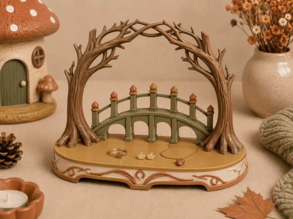 Mermaid Trinket Dish STL | 4 Compartment Jewelry Organizer - Image 11
