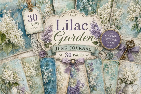 Floral Cottagecore Junk Journal Papers