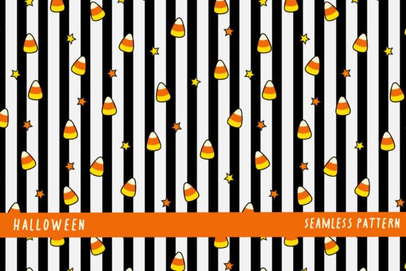 Halloween Candy Corn Stripes Pattern