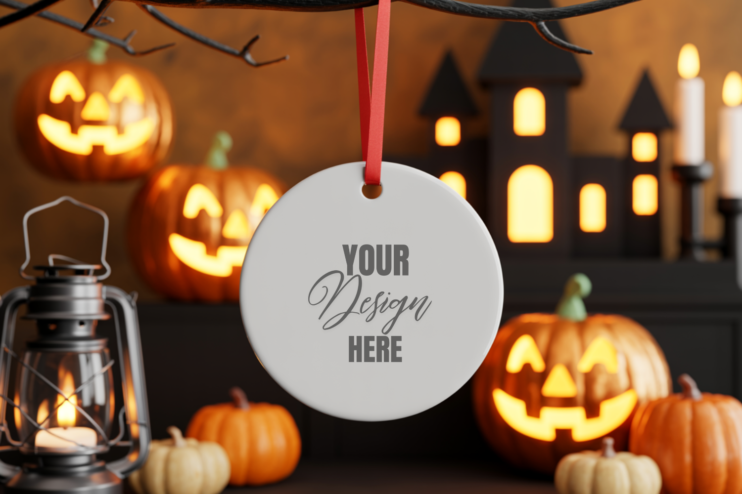 Halloween Ornament Mockup