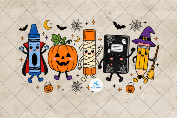 Halloween Teacher School Supplies Png