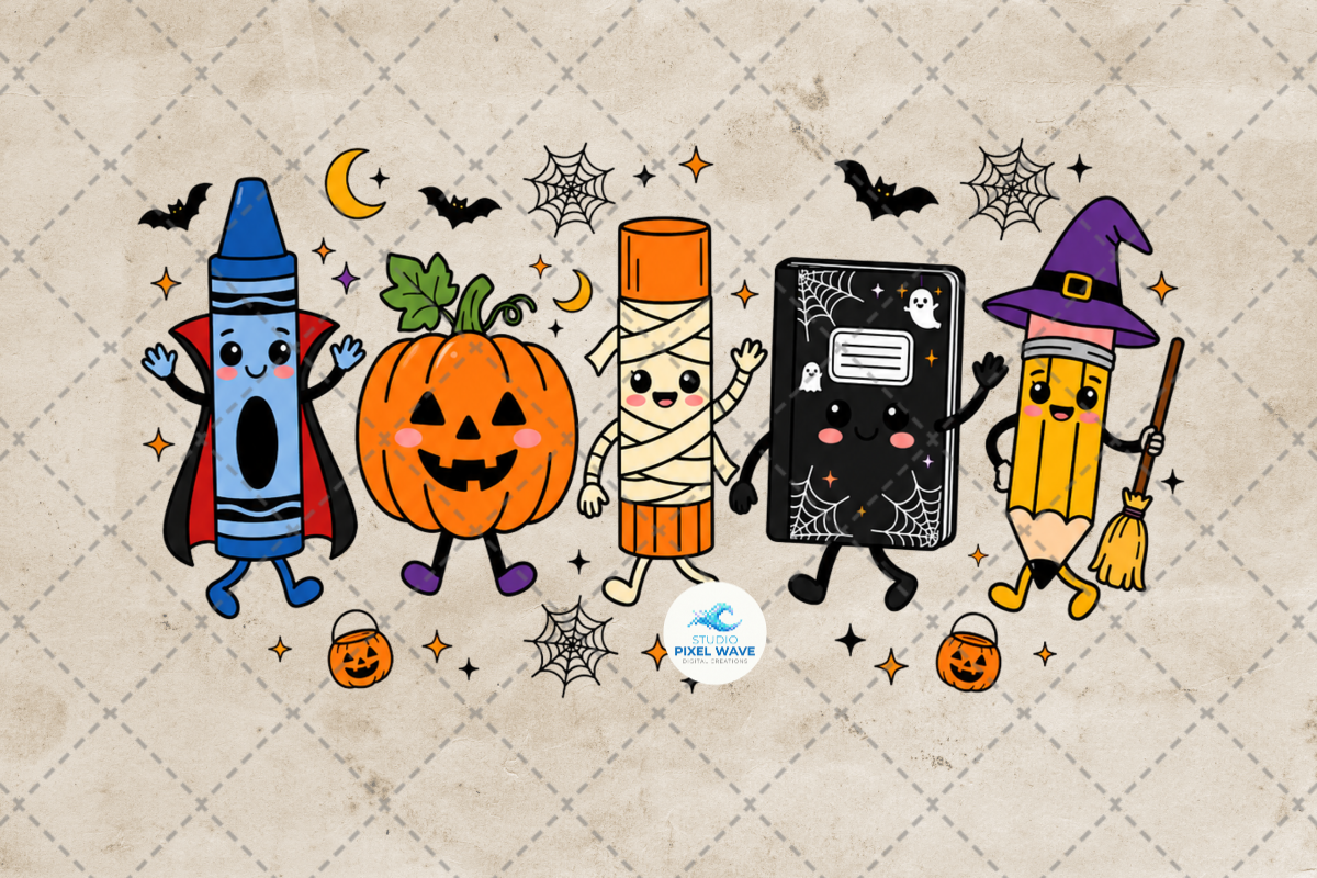 Halloween Teacher School Supplies Png