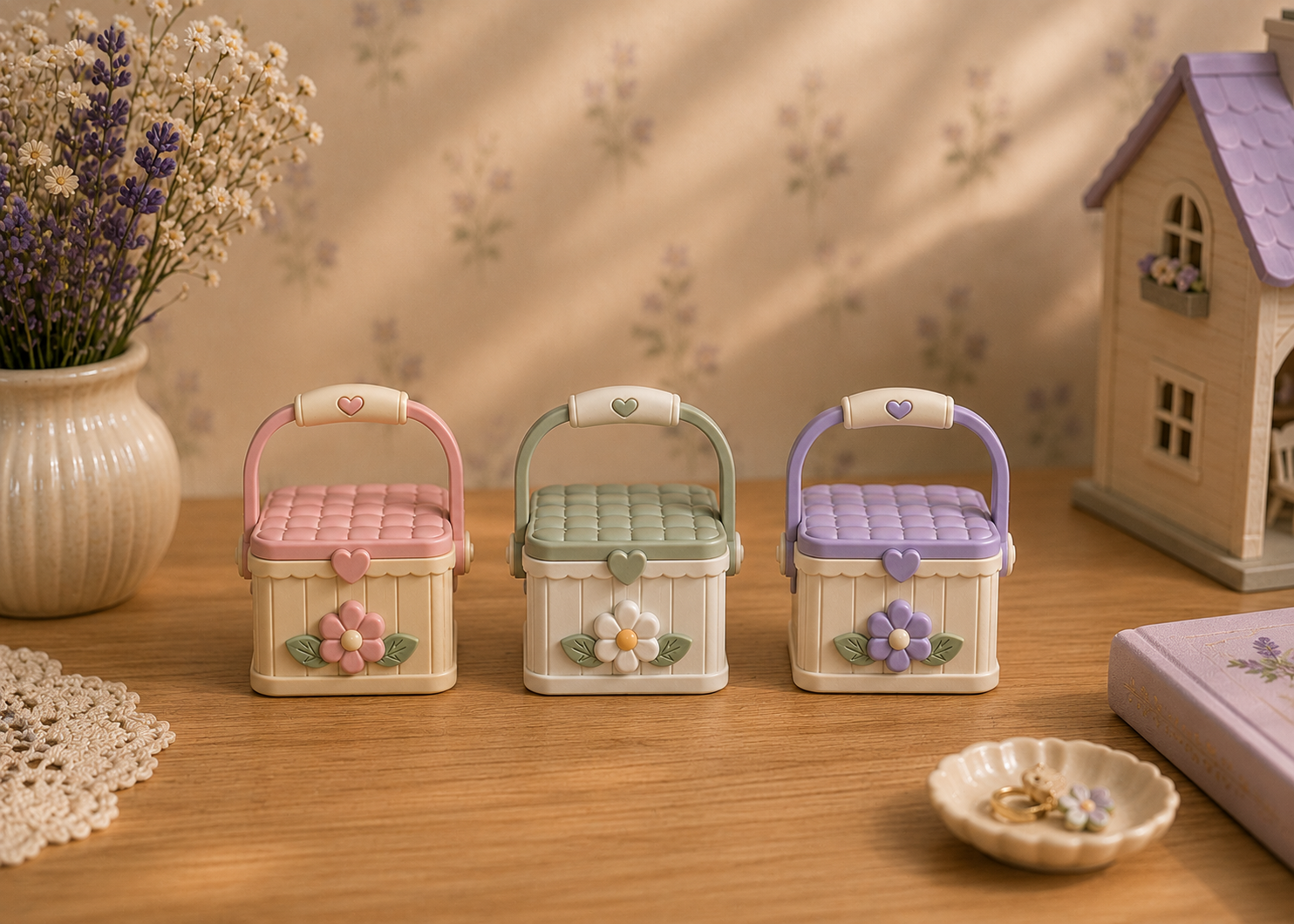 Miniature Dollhouse Picnic Basket STL | Detailed 3D Print Model - Image 6