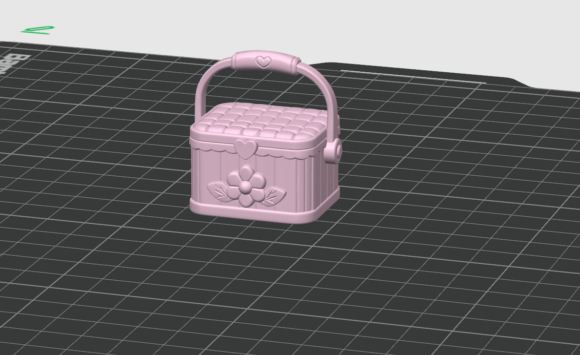 Miniature Dollhouse Picnic Basket STL | Detailed 3D Print Model - Image 3