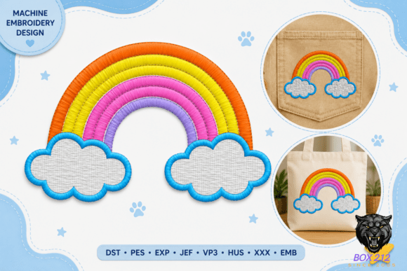 Rainbow Embroidery Design