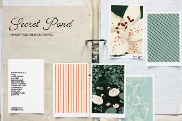Secret Pond: Cottagecore Backgrounds