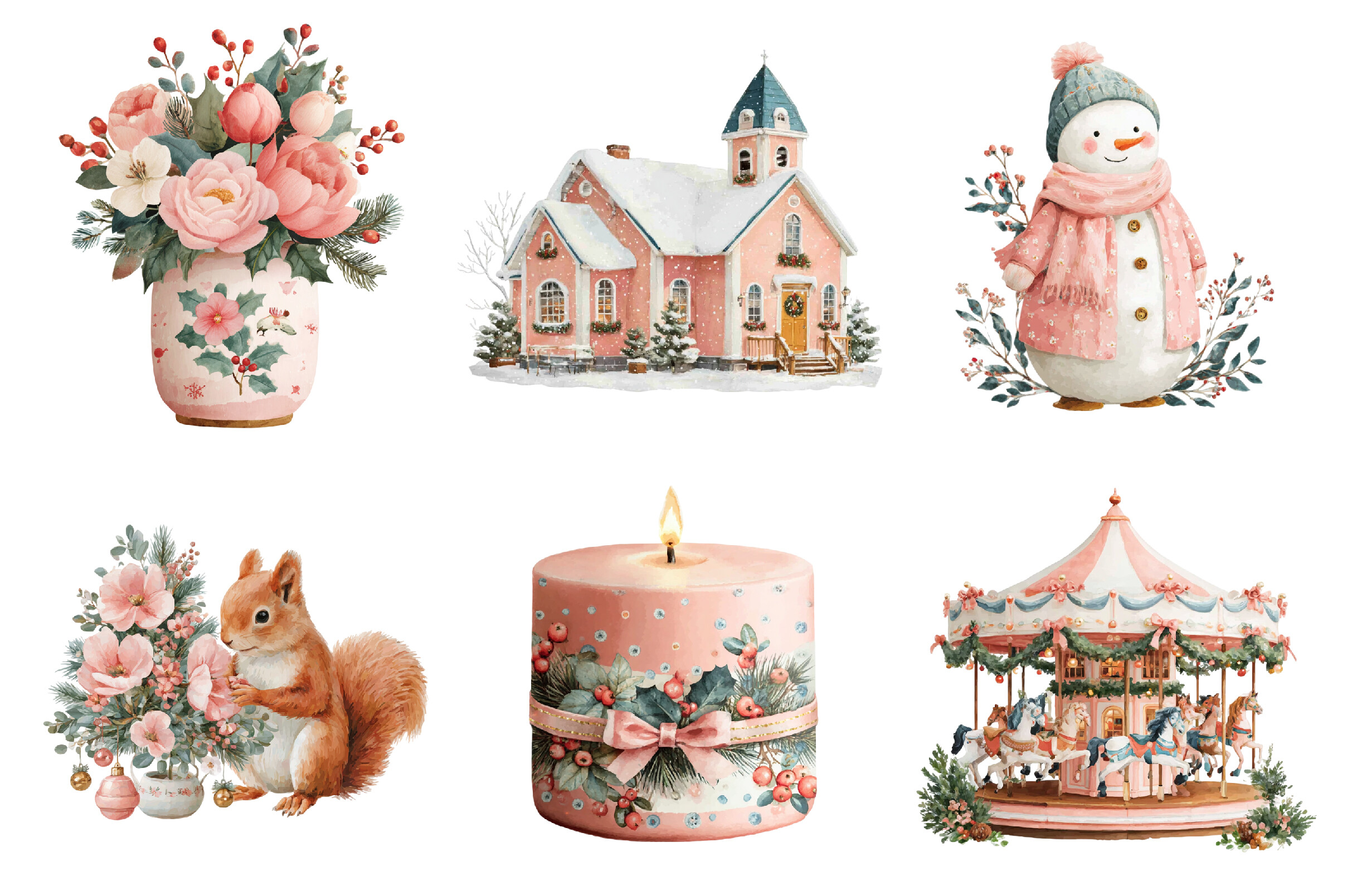 Storybook Christmas Clipart - photo 2