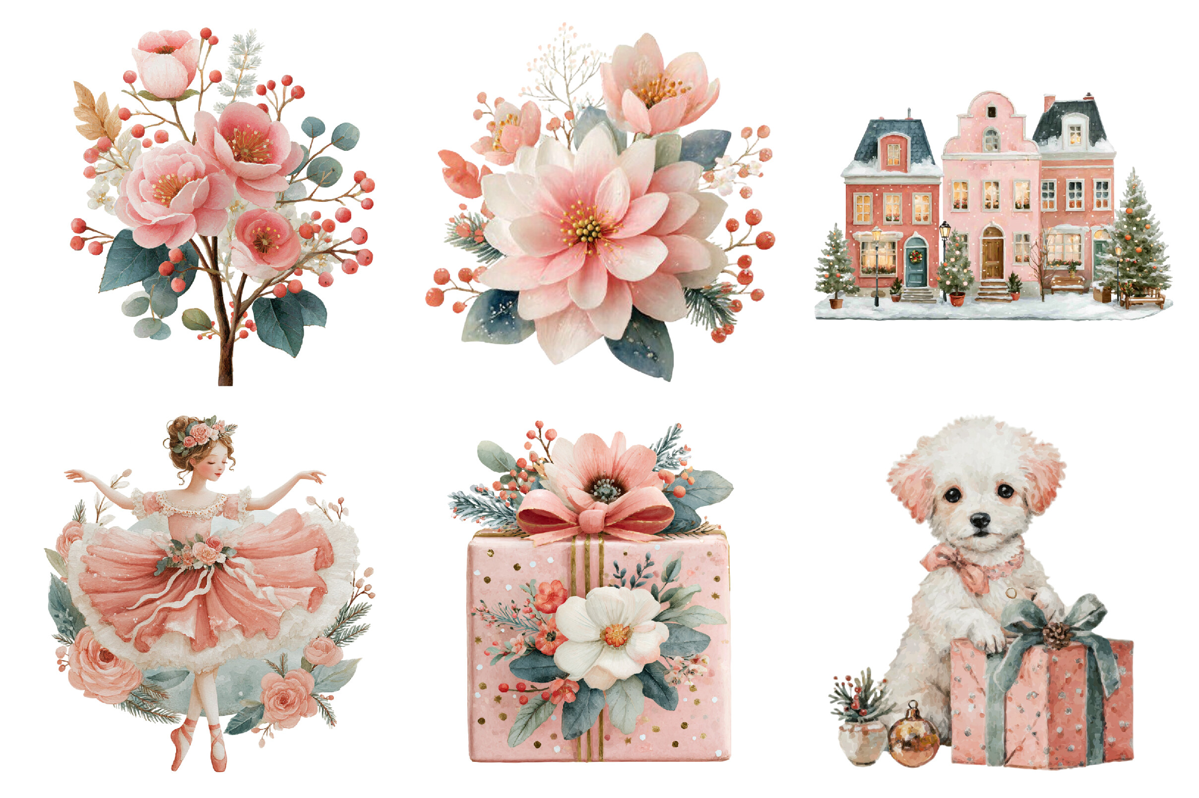 Storybook Christmas Clipart - photo 3