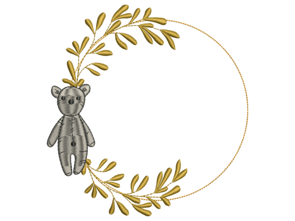Teddy Bear Baby Wreath
