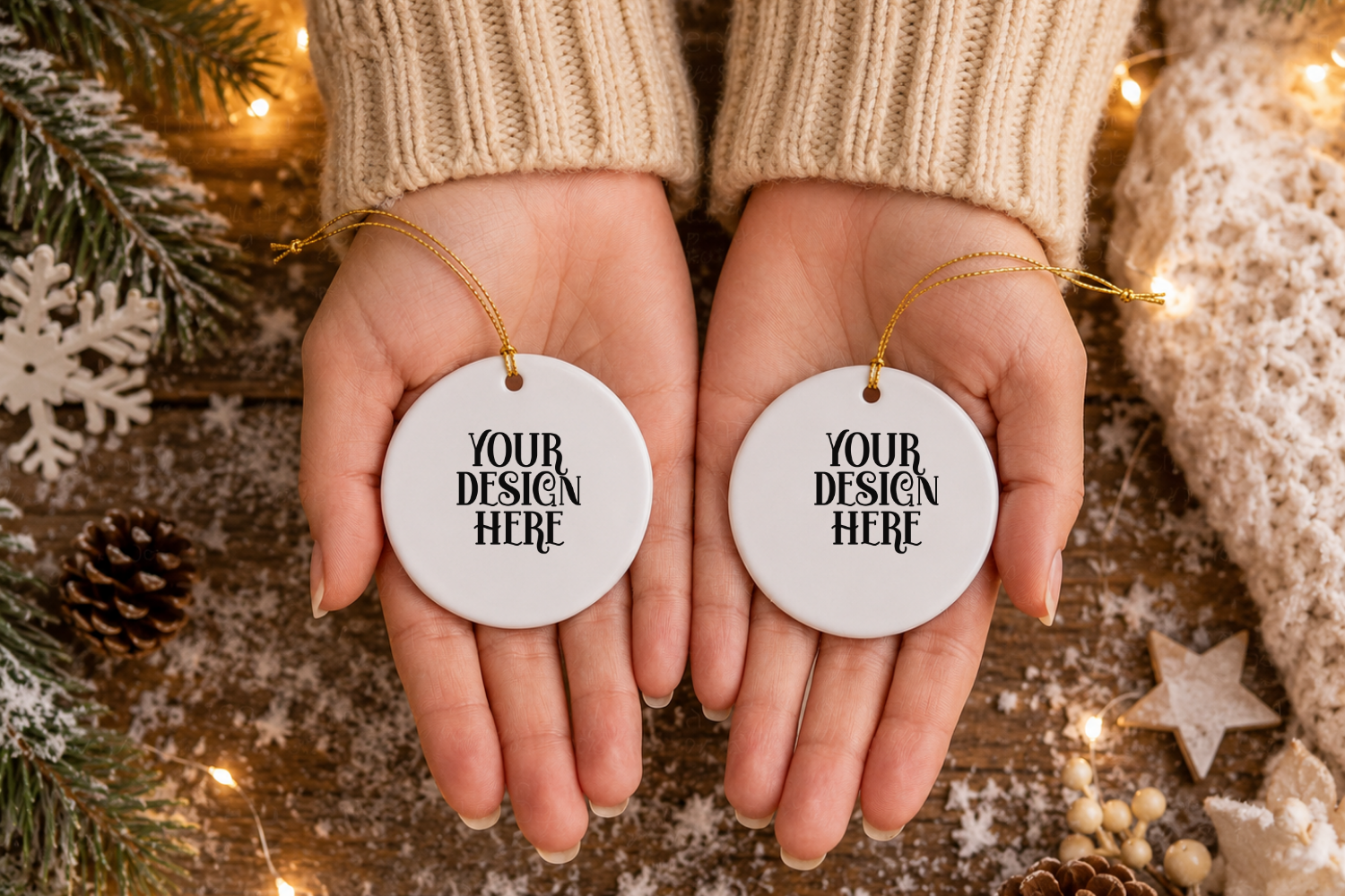 Christmas Ornament Mockup