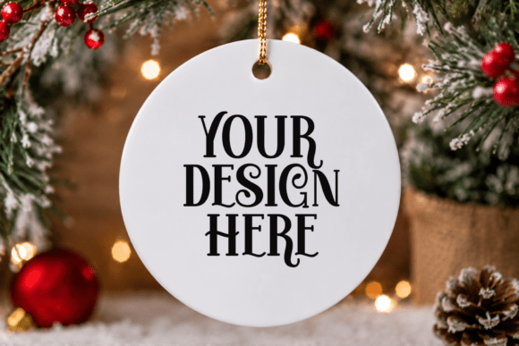 Christmas Ornament Mockup