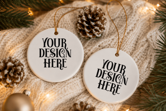 Christmas Ornament Mockup