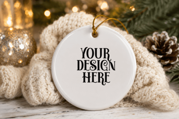 Christmas Ornament Mockup