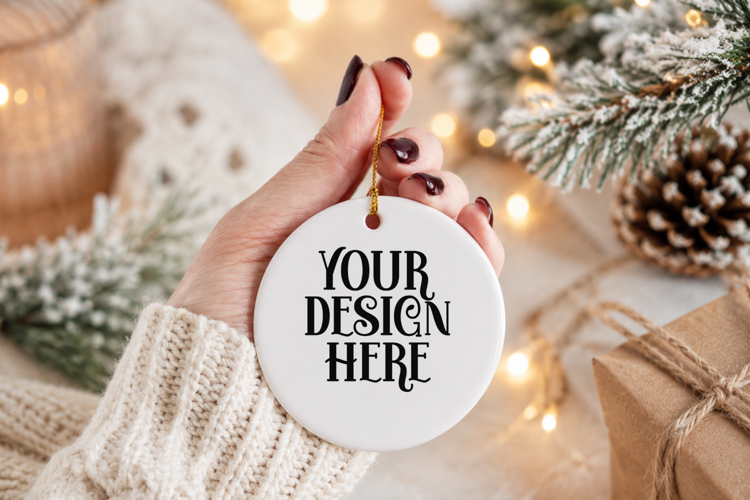 Christmas Ornament Mockup