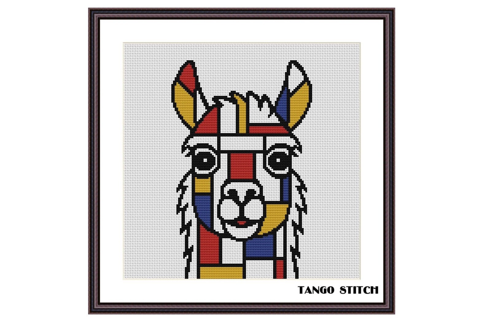 Colorful Alpaca Cross Stitch PDF