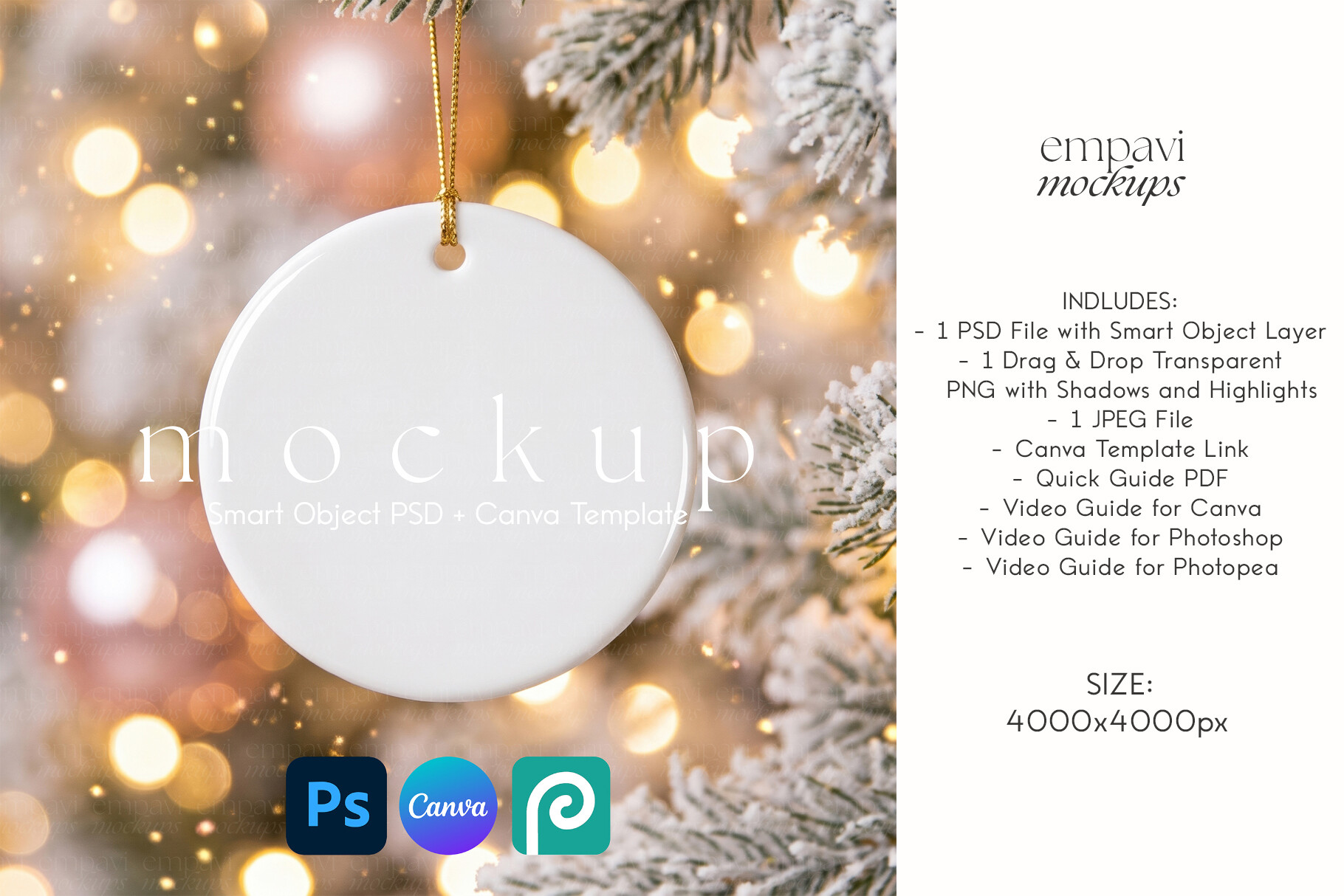 Custom Ornament Mockup