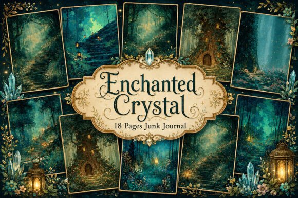 Enchanted Forest Junk Journal Papers