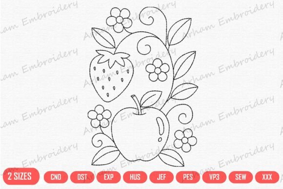 Floral Apple with Strawberry