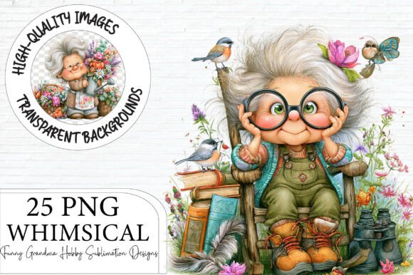 Funny Grandma Hobby PNG Bundle