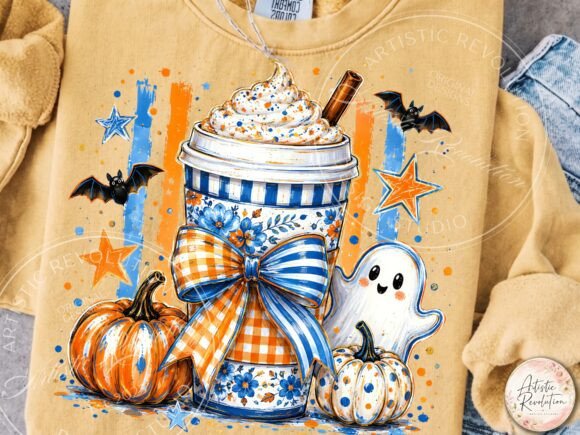 Halloween Coffee PNG Coquette Fall PNG