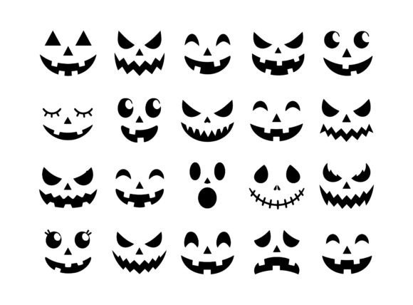 Halloween Pumpkin Face SVG Bundle