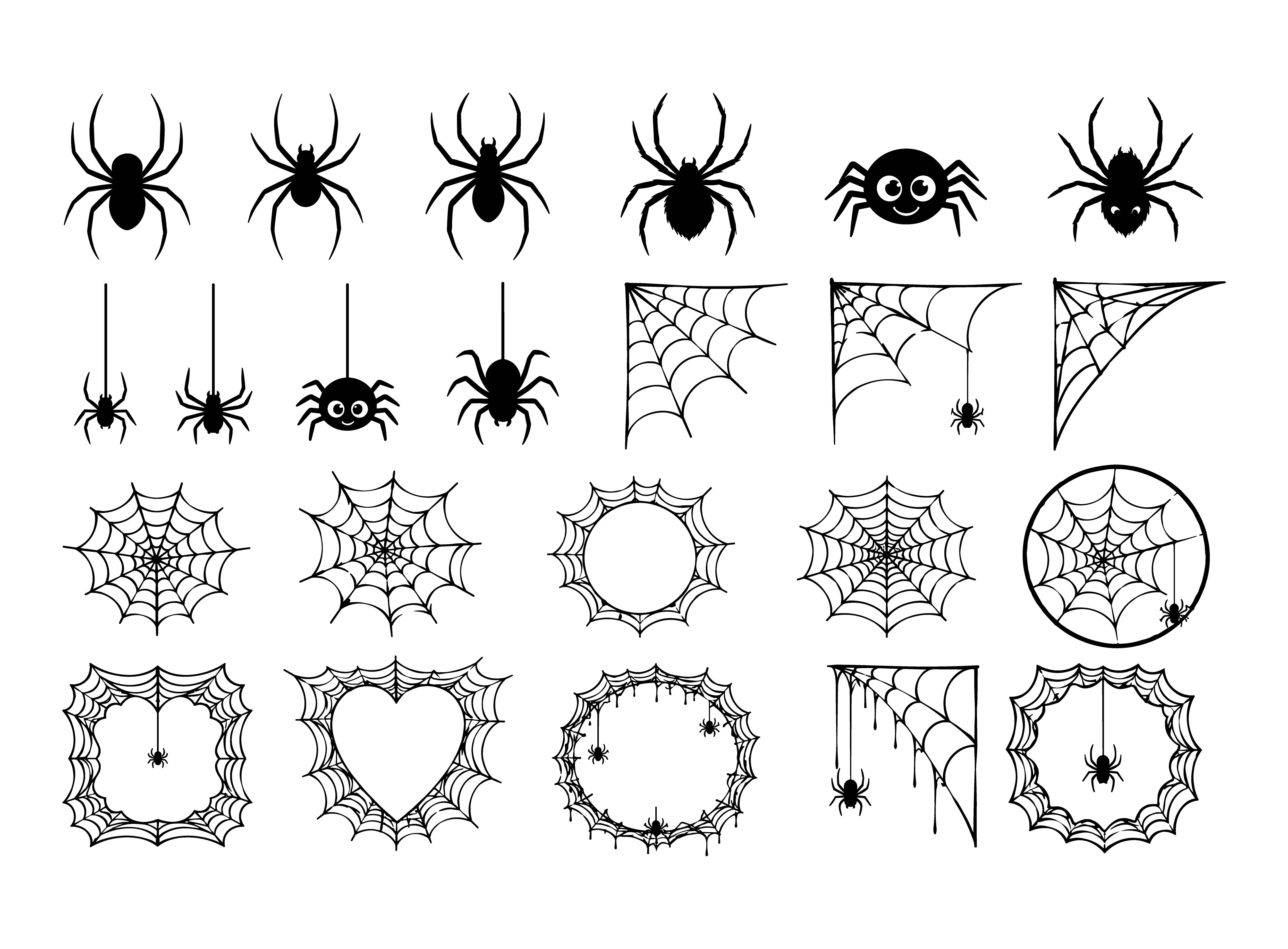 Halloween Spider Web SVG Bundle