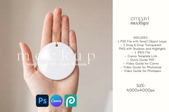 Hanging Ornament Mockup