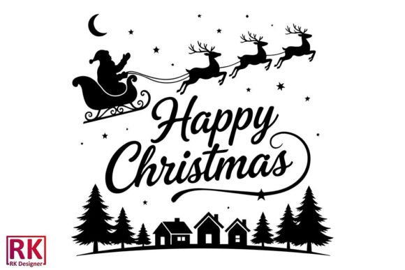 Happy Christmas Svg Graphics
