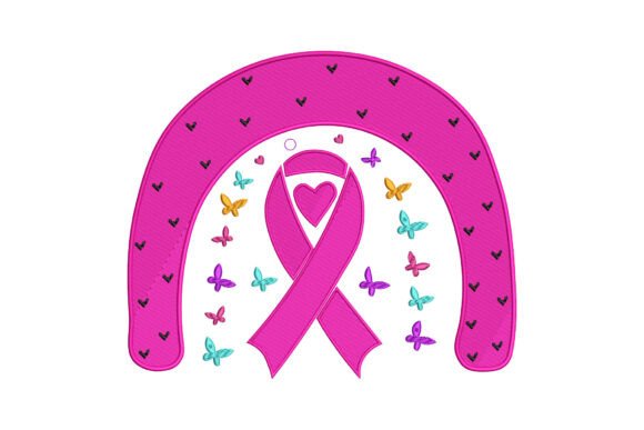 Hope Ribbon with Butterflies