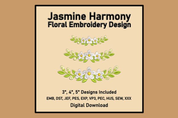 Jasmine Harmony Embroidery