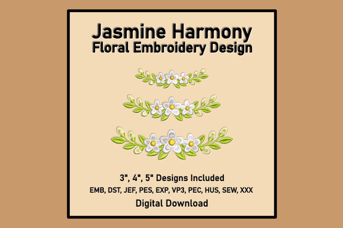 Jasmine Harmony Embroidery