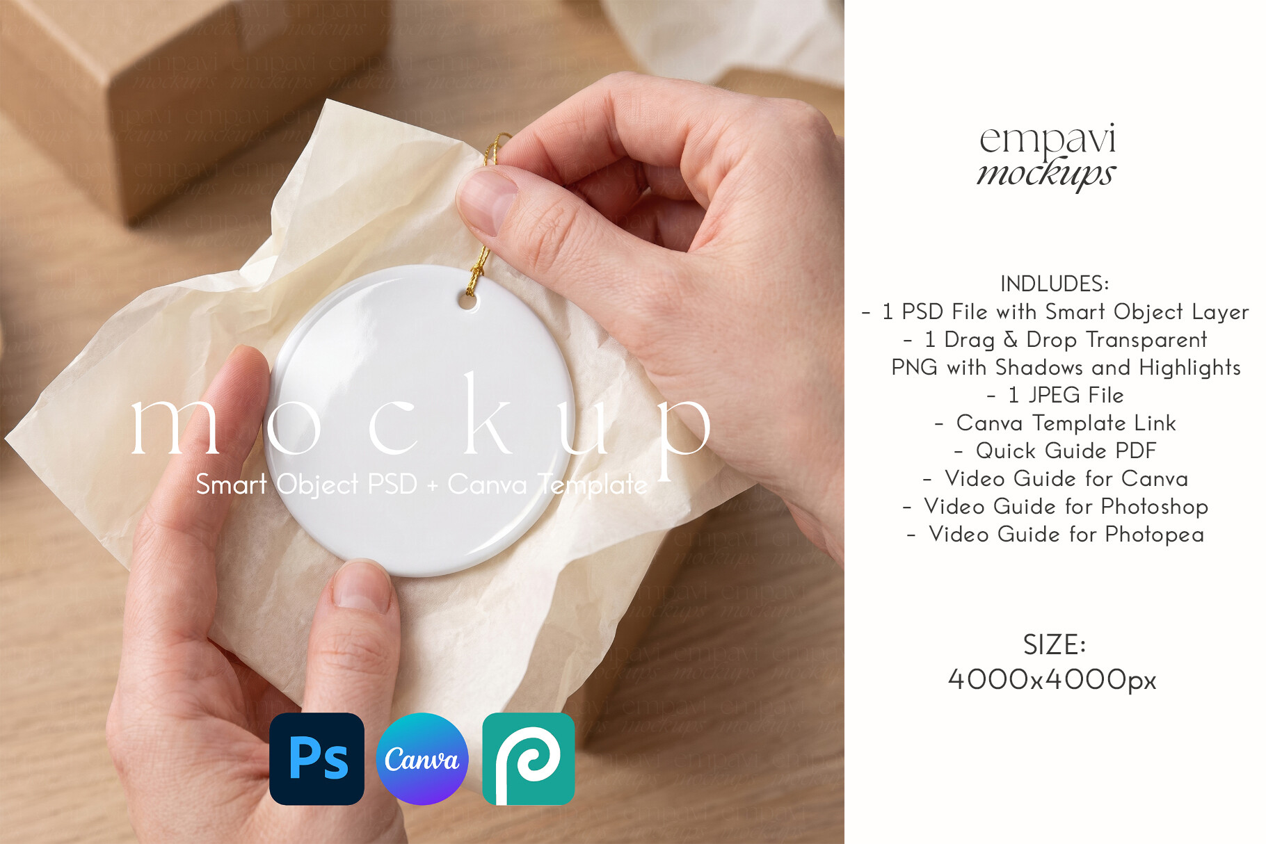 Keepsake Ornament Mockup