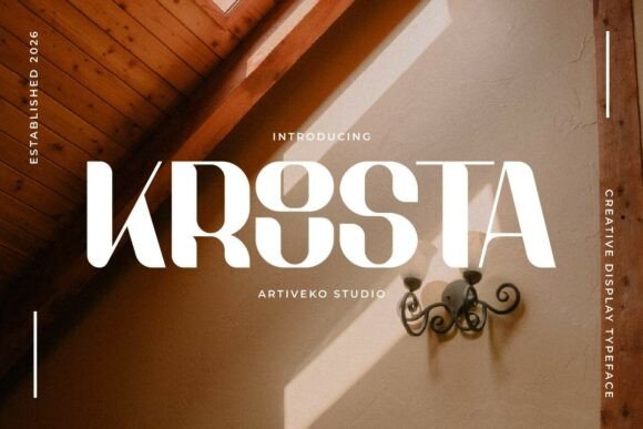 Krousta Sans Serif Font By Artiveko