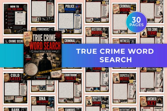 True Crime Word Search KDP Interiors