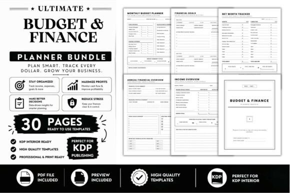 Ultimate Budget Planner KDP Interior budget planner