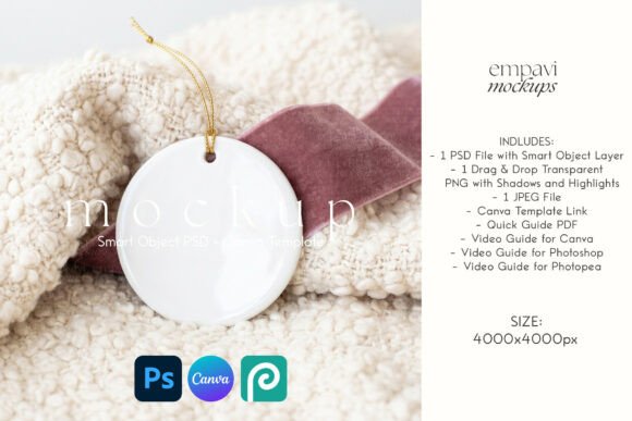Xmas Ornament Mockup