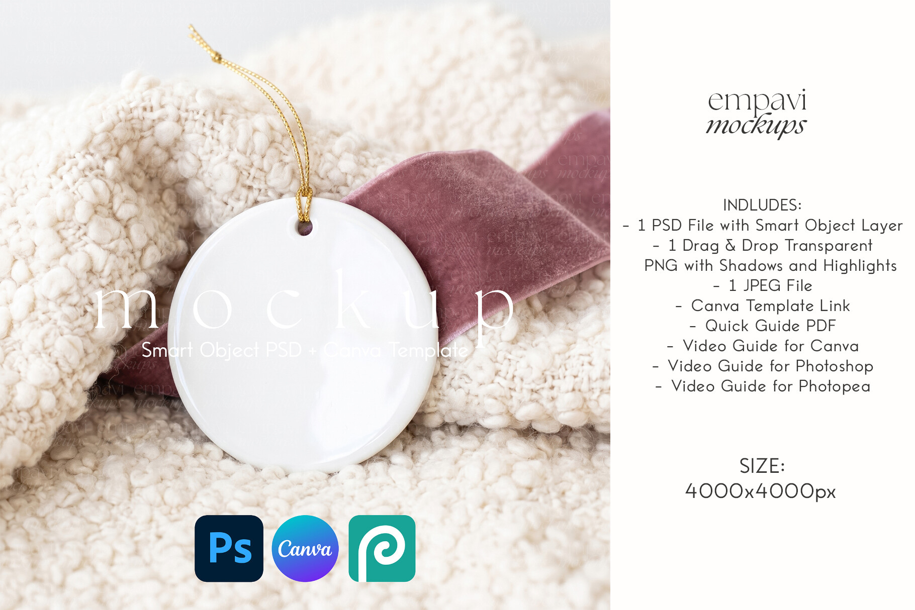 Xmas Ornament Mockup